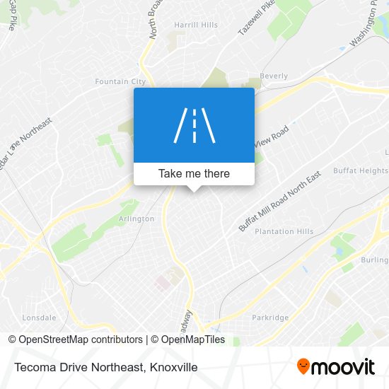 Tecoma Drive Northeast map