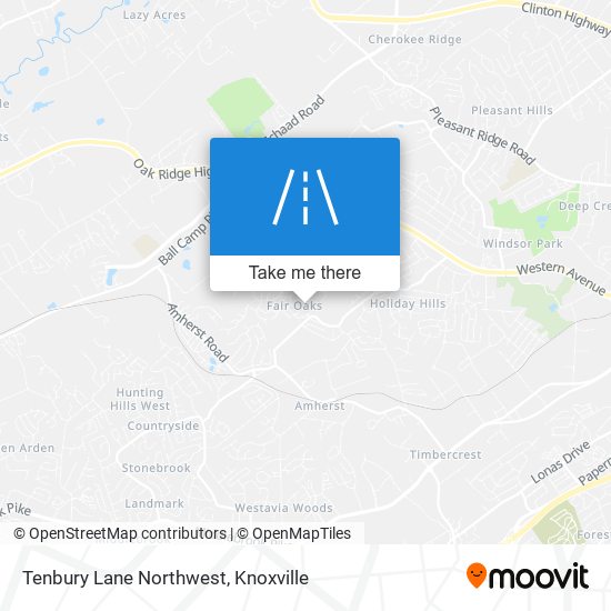 Mapa de Tenbury Lane Northwest