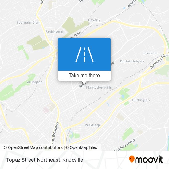 Mapa de Topaz Street Northeast