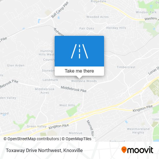 Toxaway Drive Northwest map