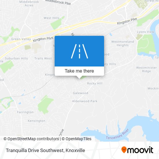 Tranquilla Drive Southwest map