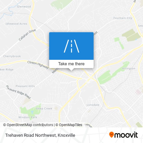 Trehaven Road Northwest map