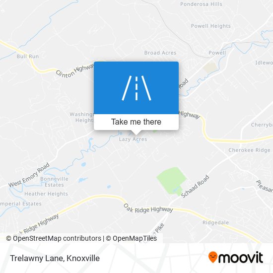 Trelawny Lane map