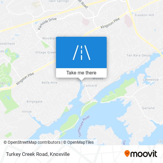 Turkey Creek Road map