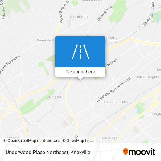 Mapa de Underwood Place Northeast