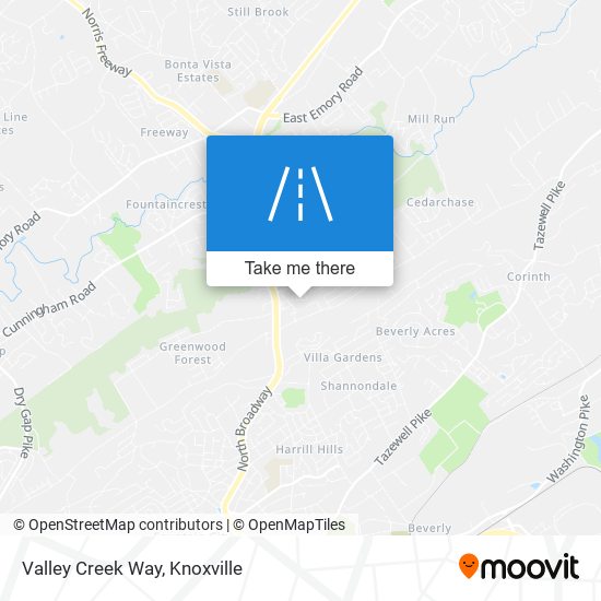 Mapa de Valley Creek Way