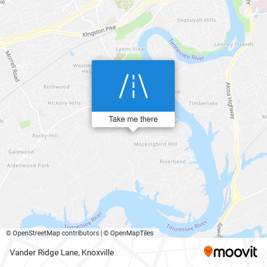 Vander Ridge Lane map