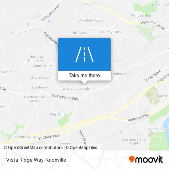 Vista Ridge Way map