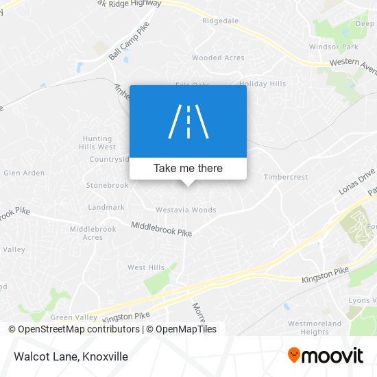 Walcot Lane map