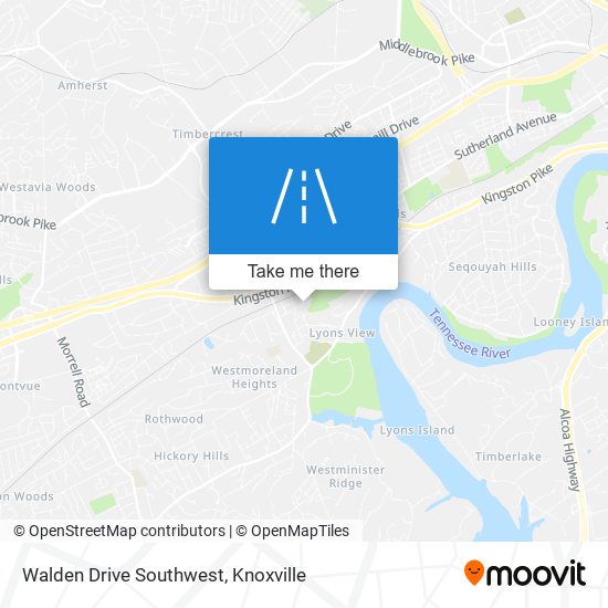 Mapa de Walden Drive Southwest