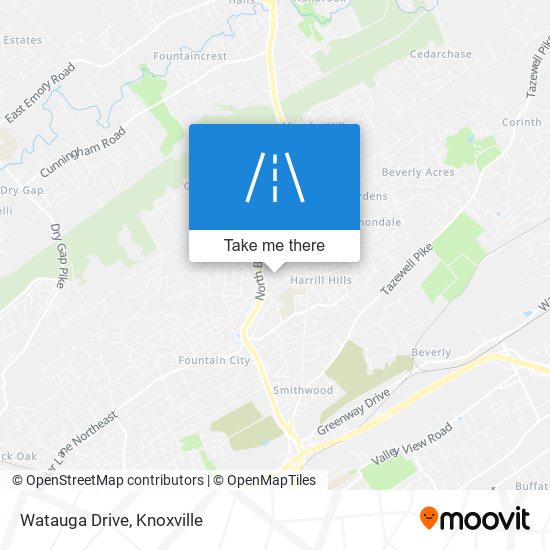 Watauga Drive map