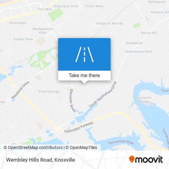 Mapa de Wembley Hills Road