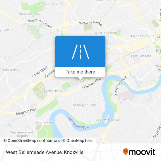 Mapa de West Bellemeade Avenue