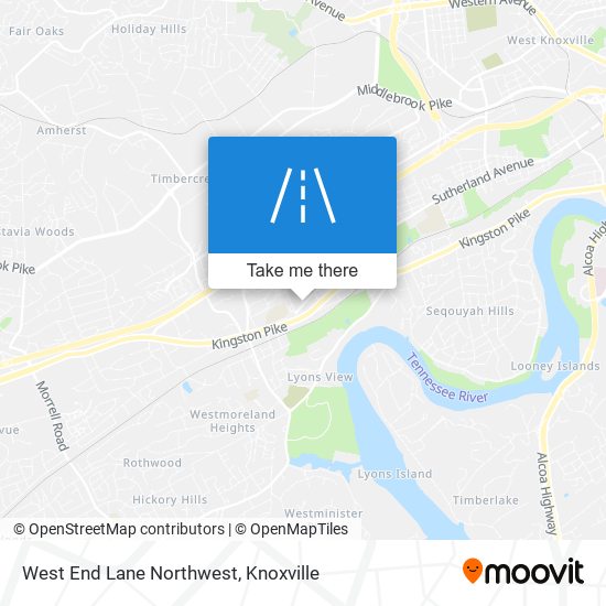 West End Lane Northwest map