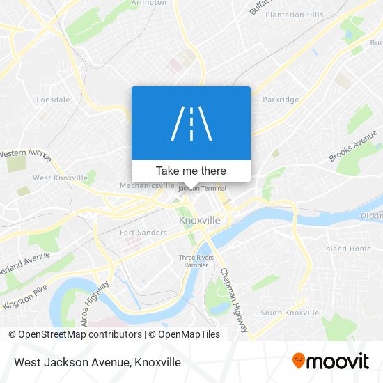 Mapa de West Jackson Avenue