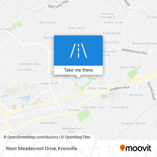 West Meadecrest Drive map