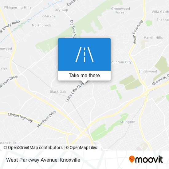 Mapa de West Parkway Avenue