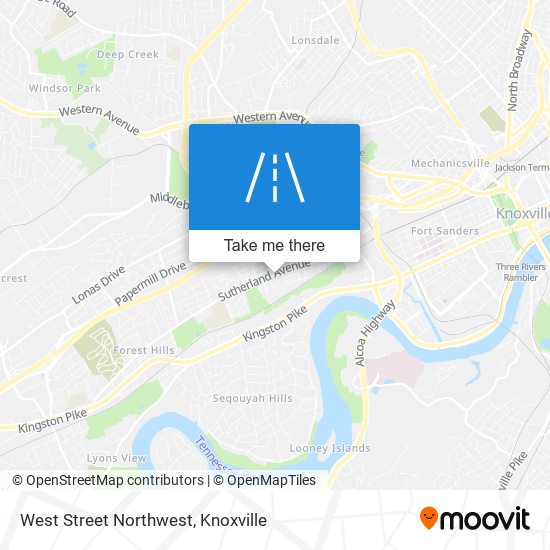 West Street Northwest map