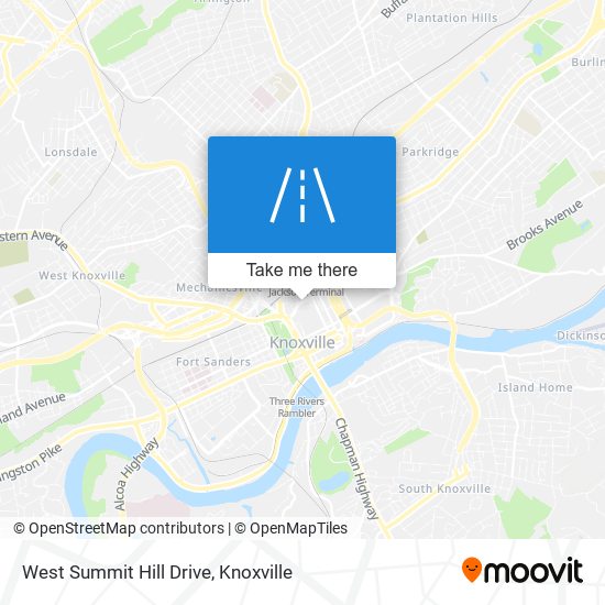 West Summit Hill Drive map