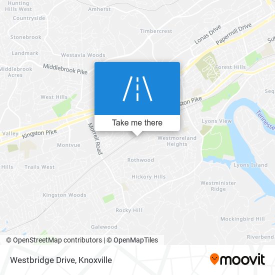 Westbridge Drive map