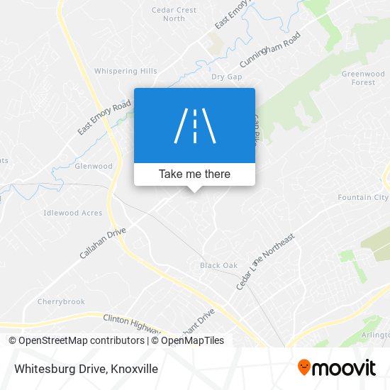 Mapa de Whitesburg Drive