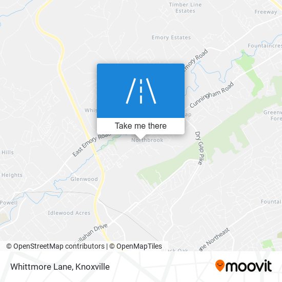 Whittmore Lane map