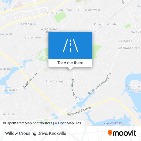 Willow Crossing Drive map