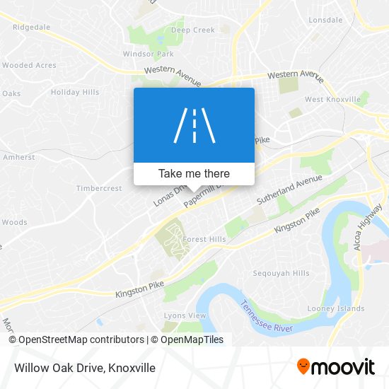 Willow Oak Drive map