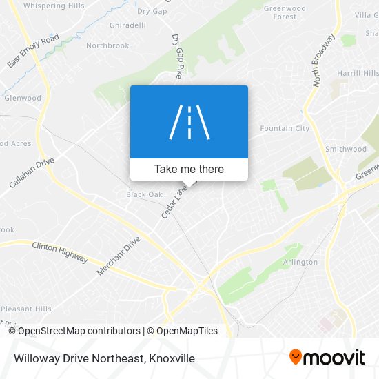 Willoway Drive Northeast map