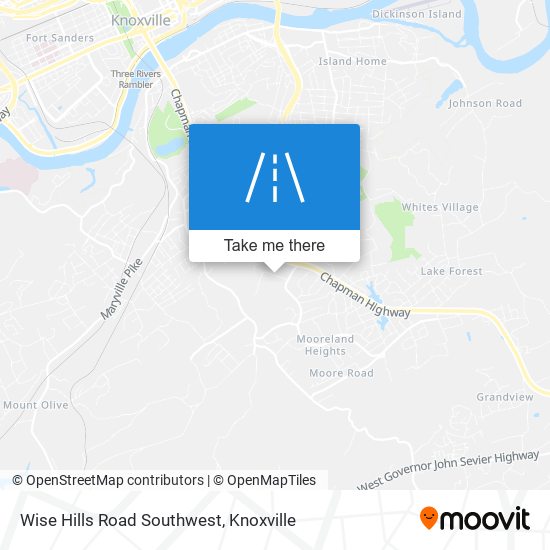 Mapa de Wise Hills Road Southwest