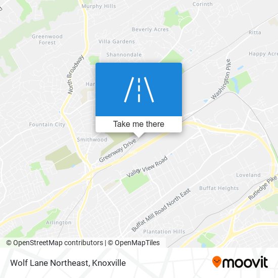 Mapa de Wolf Lane Northeast