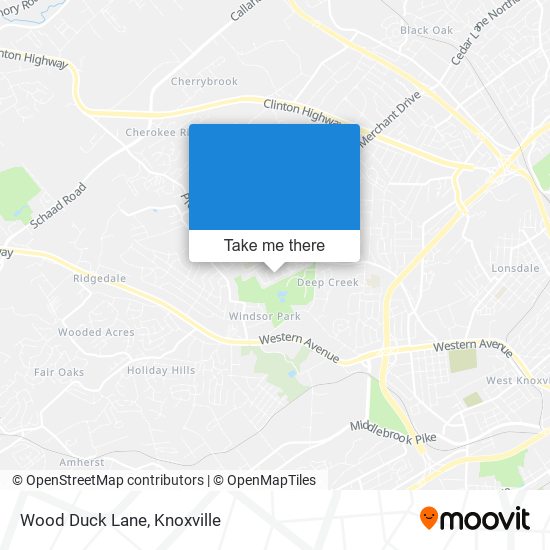 Wood Duck Lane map