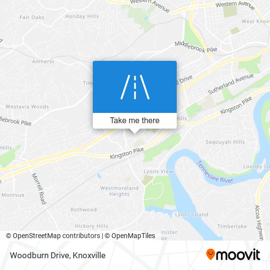 Mapa de Woodburn Drive