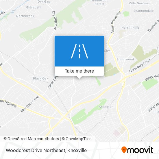 Woodcrest Drive Northeast map