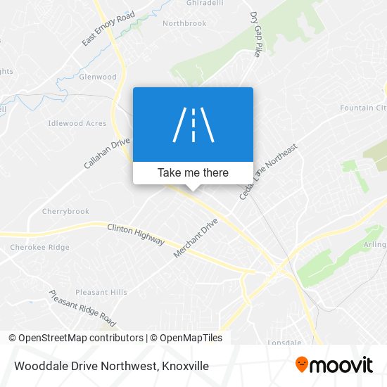 Wooddale Drive Northwest map