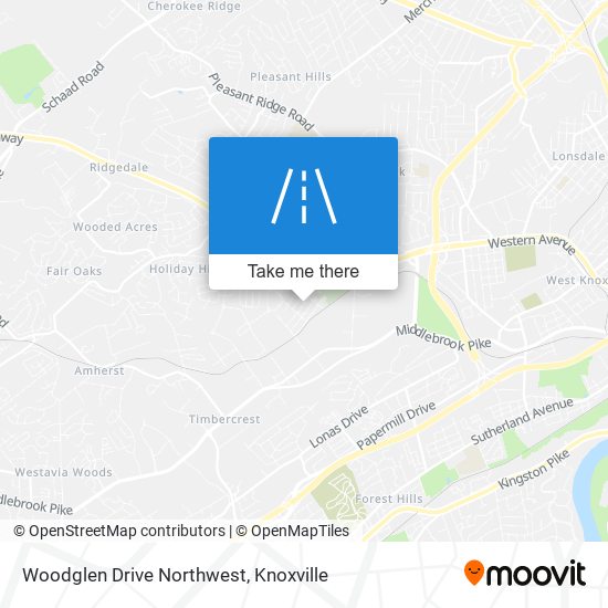 Mapa de Woodglen Drive Northwest