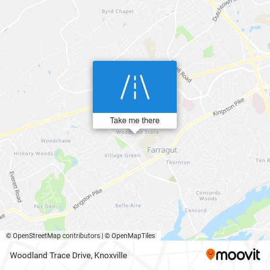 Woodland Trace Drive map