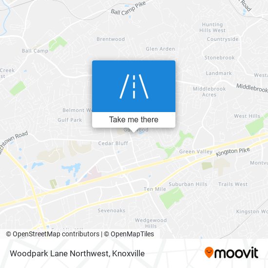 Mapa de Woodpark Lane Northwest