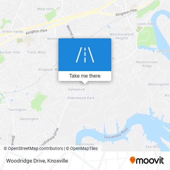 Woodridge Drive map