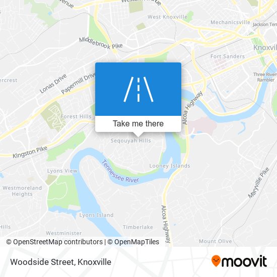 Woodside Street map