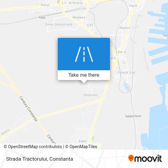 Strada Tractorului map