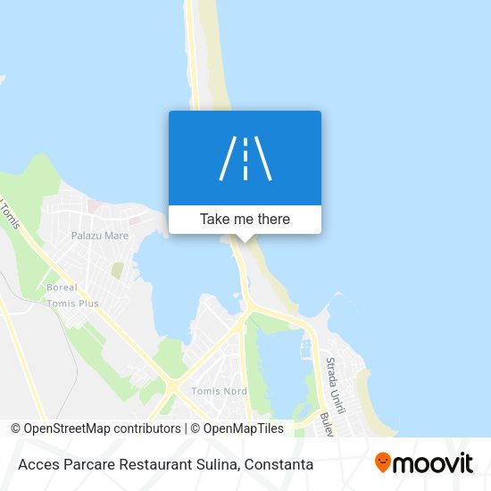 Acces Parcare Restaurant Sulina map