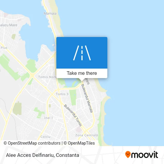 Alee Acces Delfinariu map