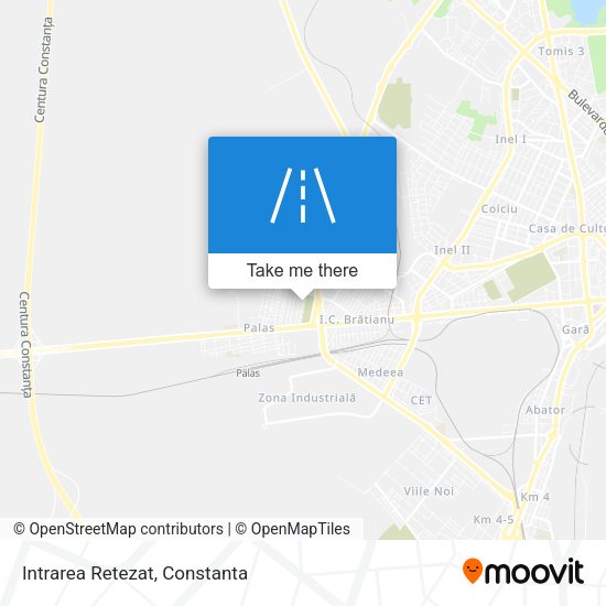Intrarea Retezat map