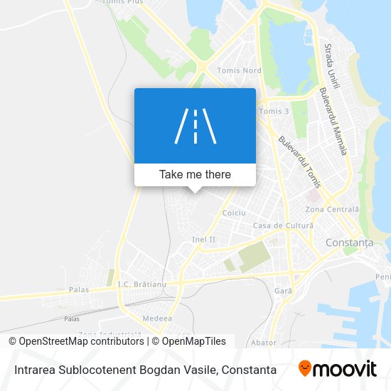 Intrarea Sublocotenent Bogdan Vasile map