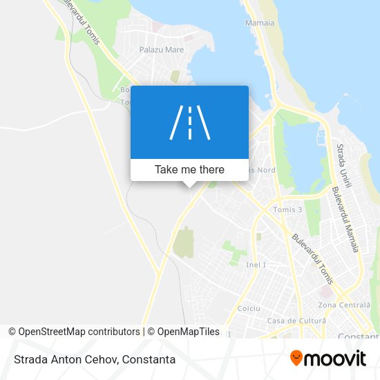 Strada Anton Cehov map