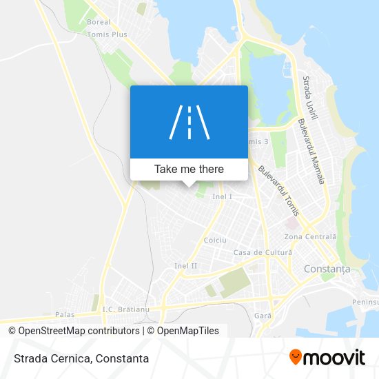 Strada Cernica map