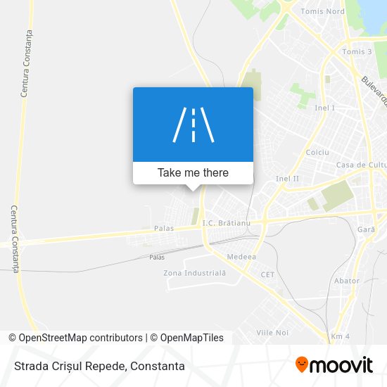 Strada Crișul Repede map