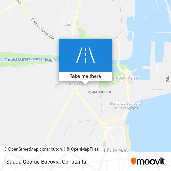 Strada George Bacovia map