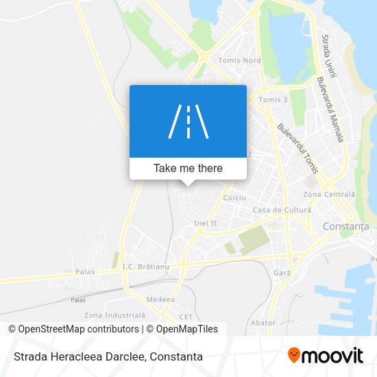 Strada Heracleea Darclee map